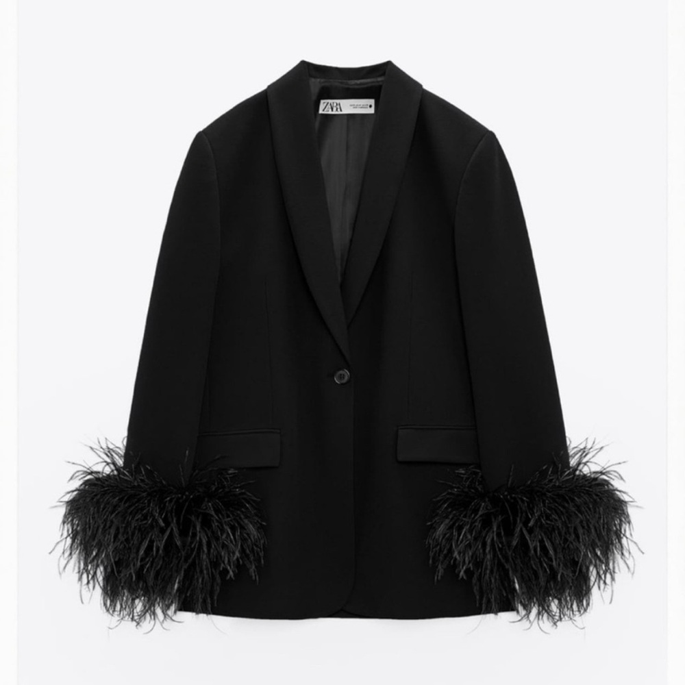 ZARA FEATHER BLAZER